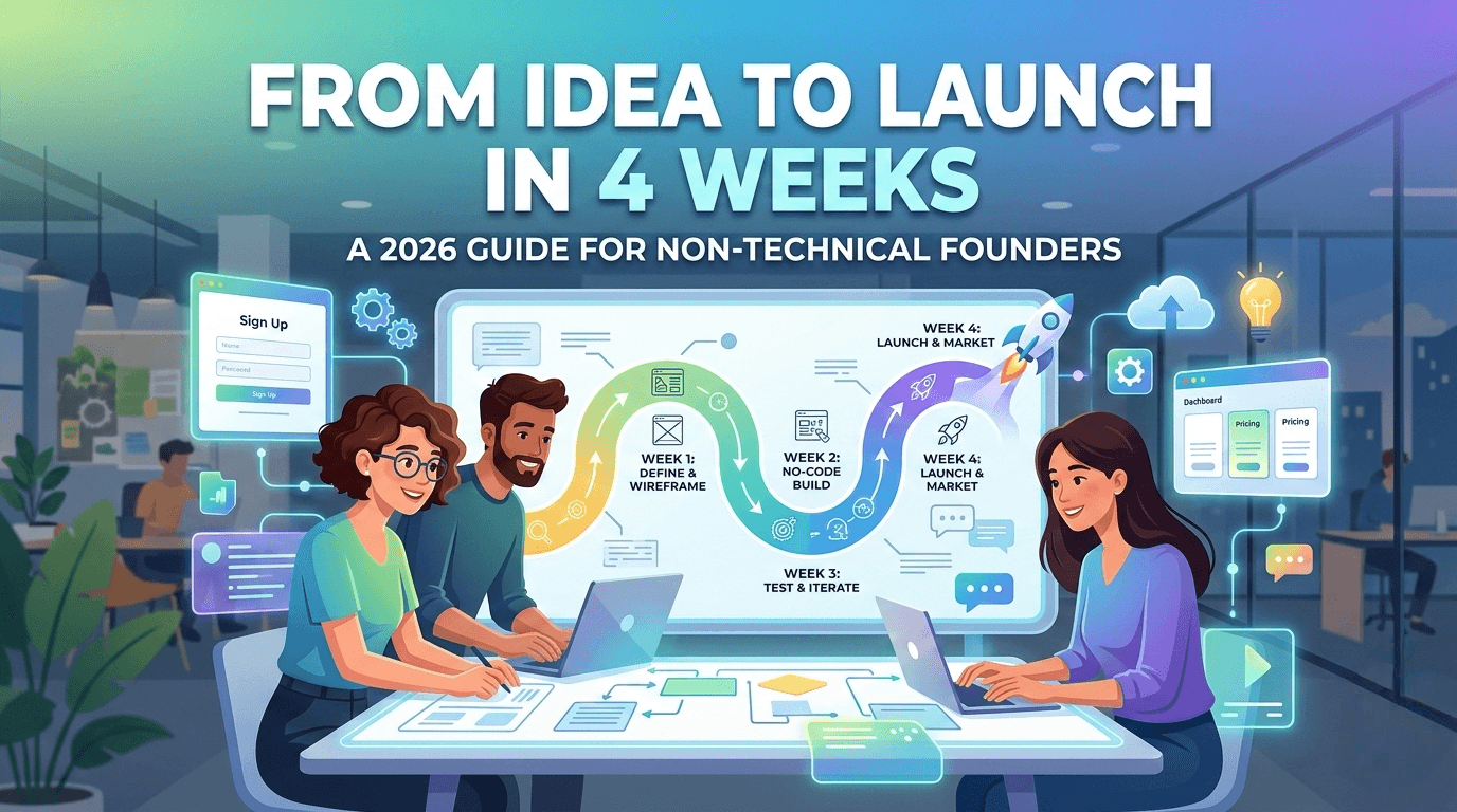 How Non-Technical Founders Build & Launch a SaaS MVP in 4 Weeks (2026 Guide)